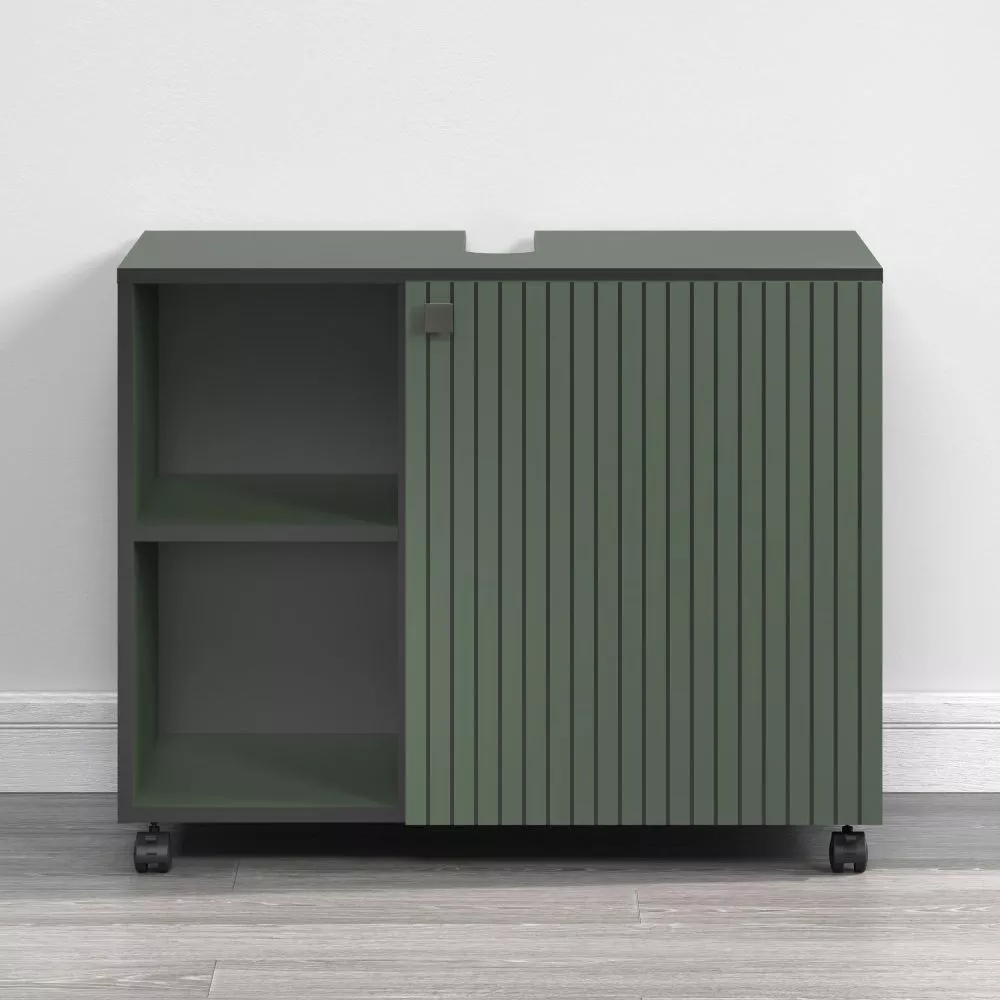 Vannas istabas skapītis Pure Green 301 · Zaļš · 80 × 64 × 42 cm