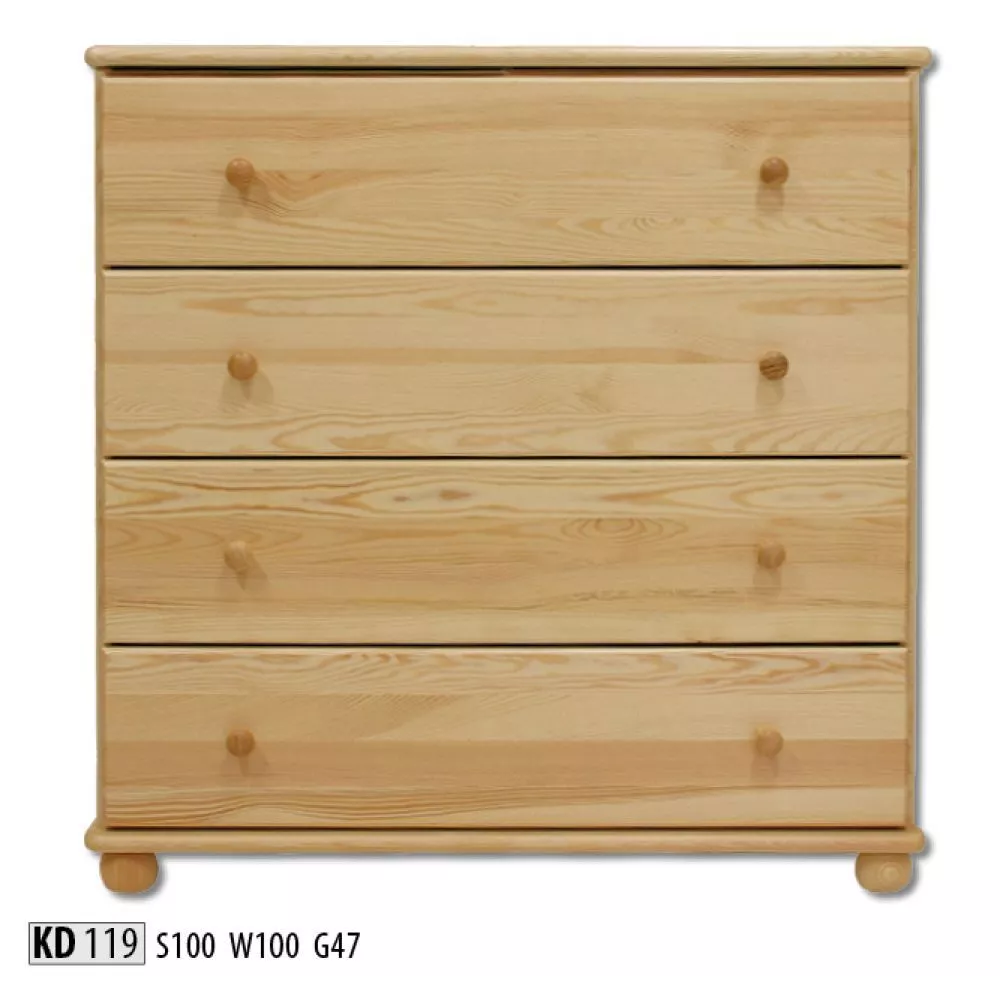 Kumode KD 119 · Priede · 100 × 47 × 100 cm