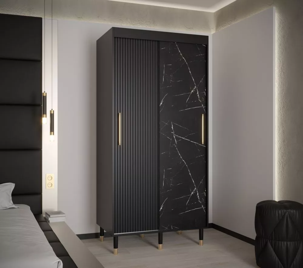Skapis Calipso Slim Marmur · 100 × 62 × 208 cm