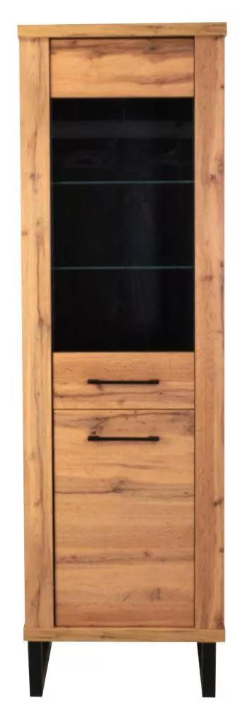 Sekcija Loft LO08 ar LED · Ozols votāns · 60 × 40 × 193 cm