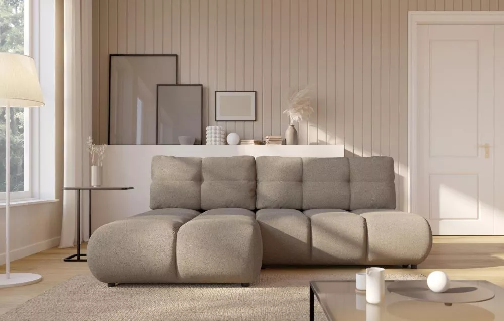 Dīvāns Milo Corner standard · Brūni pelēks · 177 × 230 × 90 cm