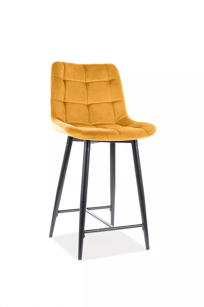 Krēsls Chic H-2 Velvet · Dzeltens · 92 × 45 × 37 cm