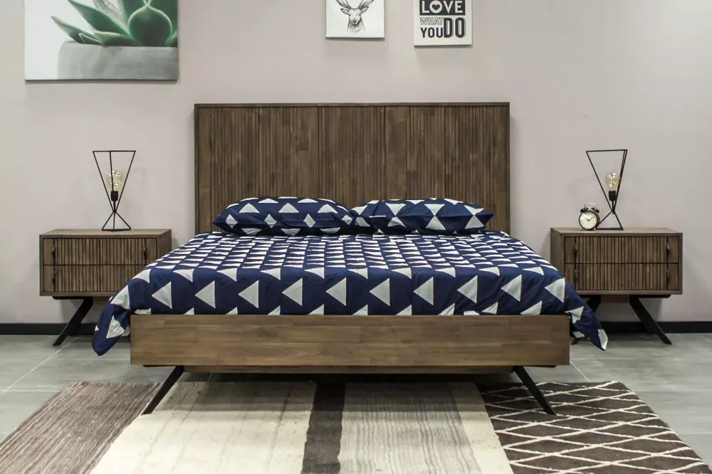 Gulta Massa MAS K01 Guļamvietas platums: 180 cm, Guļamvietas garums: 200 cm, · Tumši bēšs · 189 × 209 × 120 cm