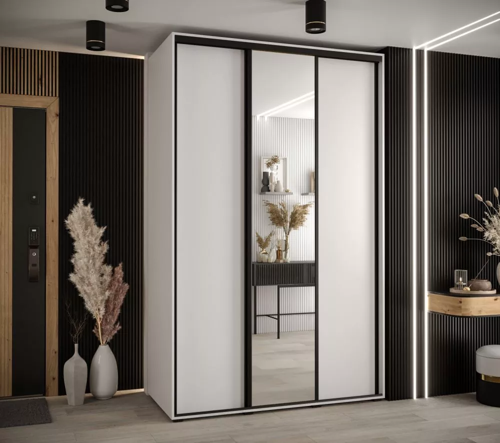 Skapis Cannes 3 · Balts · 150 × 60 × 205.2 cm