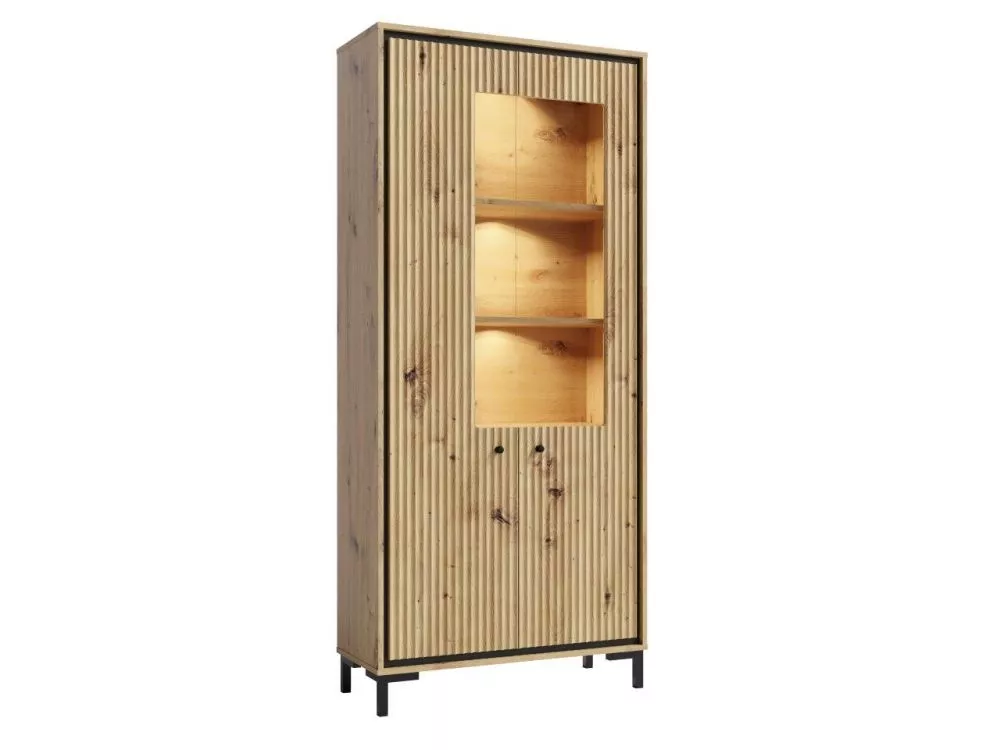 Sekcija Parii PA02 ar LED Korpusa krāsa: ozols artisan, · 89 × 37 × 196 cm
