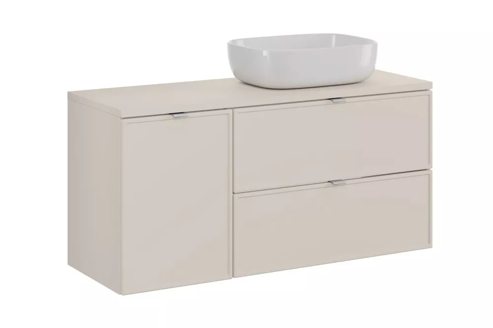 Vannas istabas skapītis Bella Cashmere 120 Smile · 120 × 59.2 × 46.6 cm