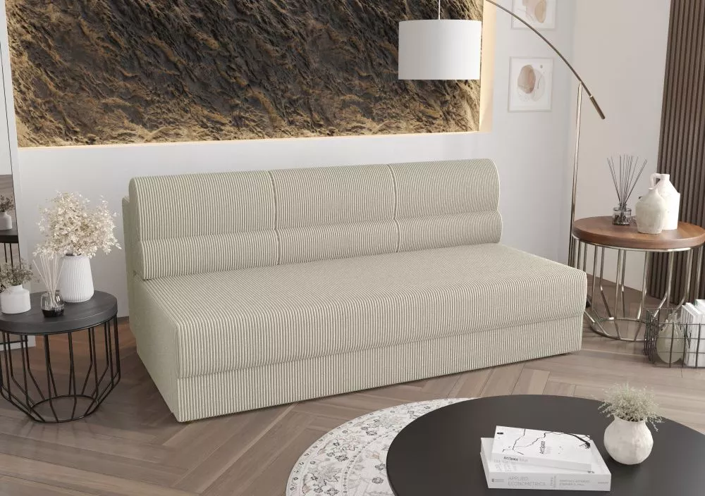 Dīvāns Rebi 3S Standard · Sudrabs · 80 × 190 × 78 cm
