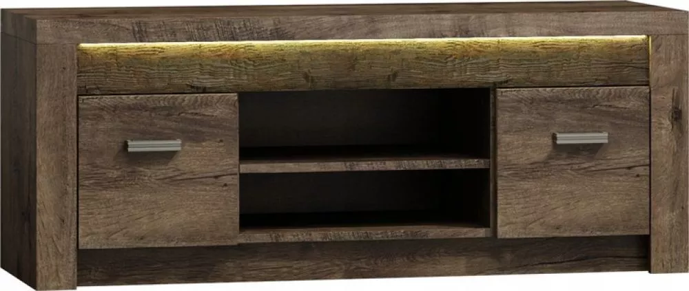 TV tumba Indianapolis I9 ar LED · Tumšais osis · 137 × 42 × 53 cm