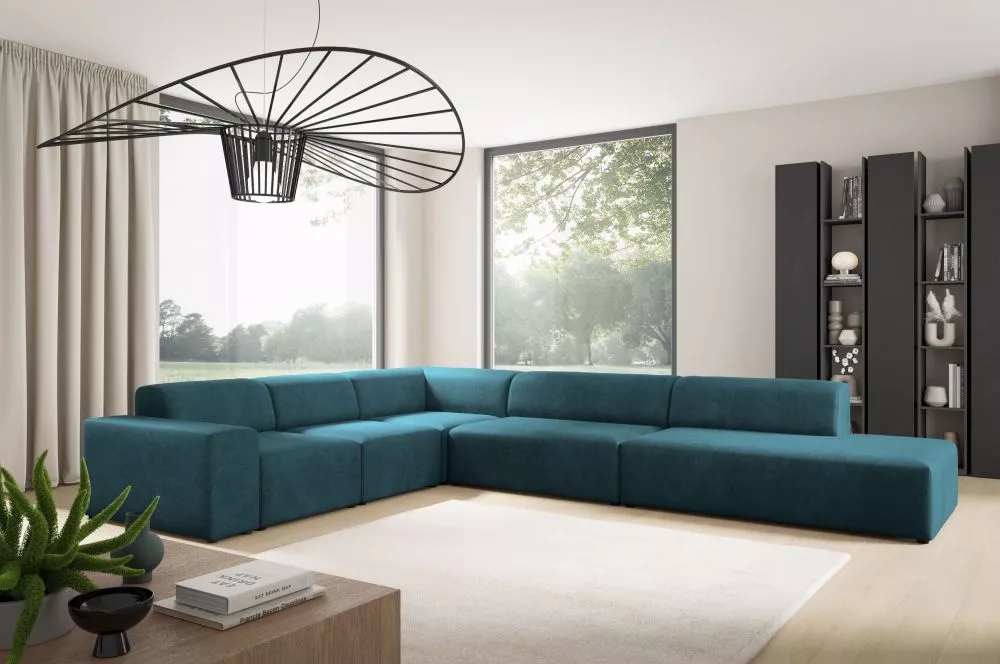 Dīvāns Modullo XL Premium Standard · Zils · 284 × 382 × 70 cm