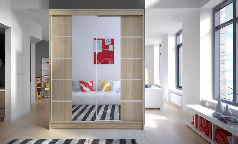 Skapis Nordic Classic · Sonoma · 150 × 58 × 200 cm