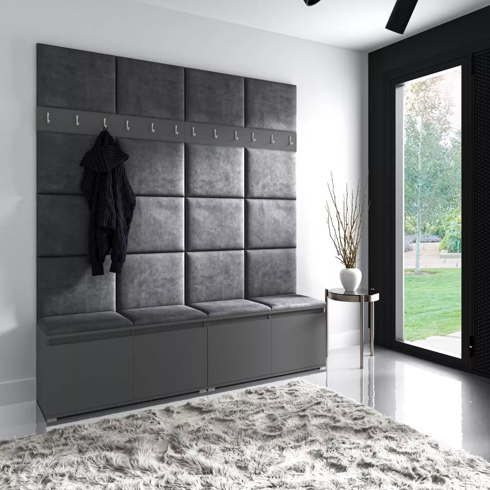 Apavu plaukts Emi 4 Trinity Korpusa krāsa: grafīts, · 200 × 225 × 40 cm