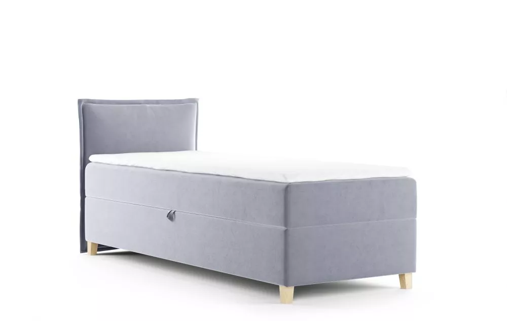 Gulta Frendzel R Mini Boxspring Standard Guļamvietas platums: 90 cm, Guļamvietas garums: 200 cm, · Gaiši pelēks · 93 × 2