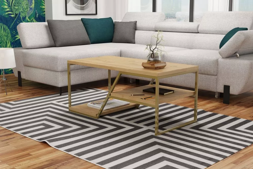 Žurnālgalds Ellie Korpusa krāsa: ozols artisan, · 100 × 50 × 45 cm