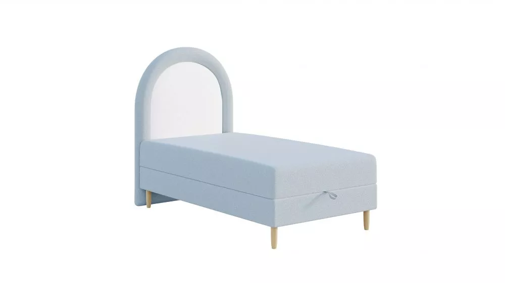 Bērnu gulta Balu 90x180 Boxspring Standard Guļamvietas platums: 90 cm, Guļamvietas garums: 180 cm, · Gaiši zils · 90 × 1