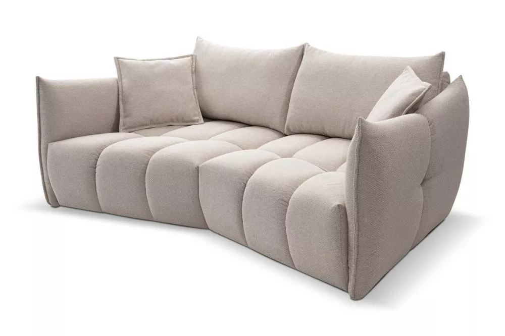 Dīvāns Laura Sofa 3 Standard · Gaiši bēšs · 124 × 240 × 88 cm