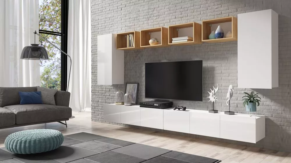 Sekcija Calabrini 35 Korpusa krāsa: balts, · 320 × 43 cm