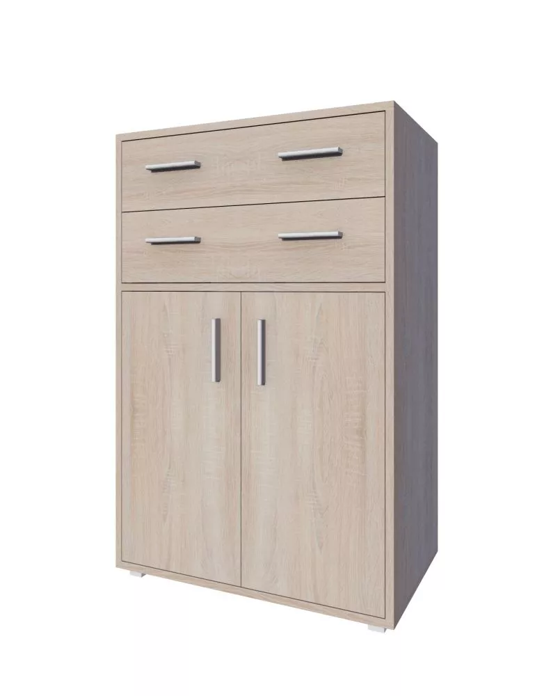 Kumode Biurowy B-R10 · Ozols sonoma · 80 × 40 × 118 cm