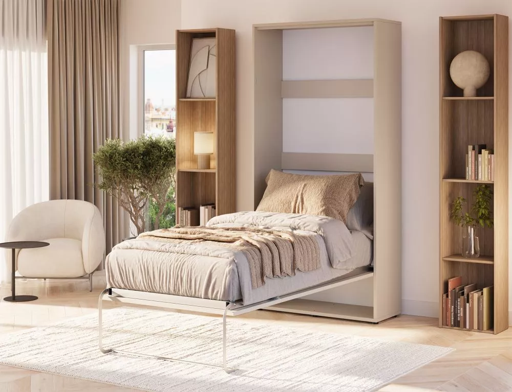 Gulta Vivario ar stelāžu Guļamvietas platums: 90 cm, Guļamvietas garums: 200 cm, · Kašmira · 103 × 213 × 211 cm