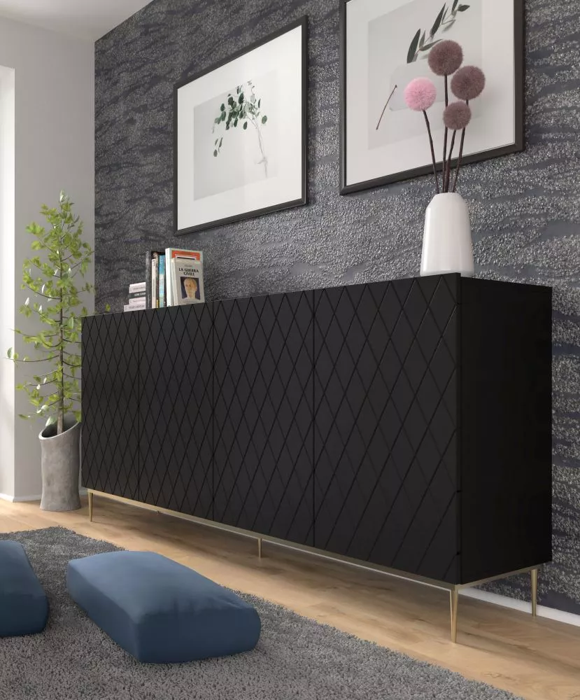 Kumode Diuna Gold 02 · 193 × 40 × 90 cm