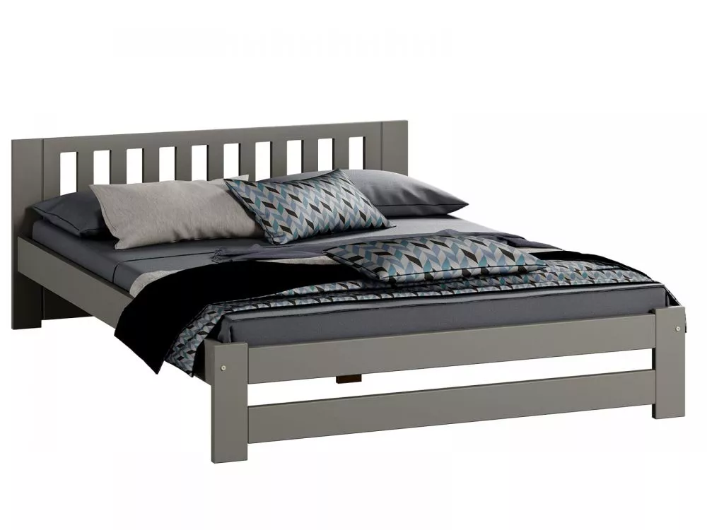 Gulta DMD-11 Magnat ar stelāžu Guļamvietas platums: 140 cm, Guļamvietas garums: 200 cm, · Pelēks · 148 × 206 × 65 cm