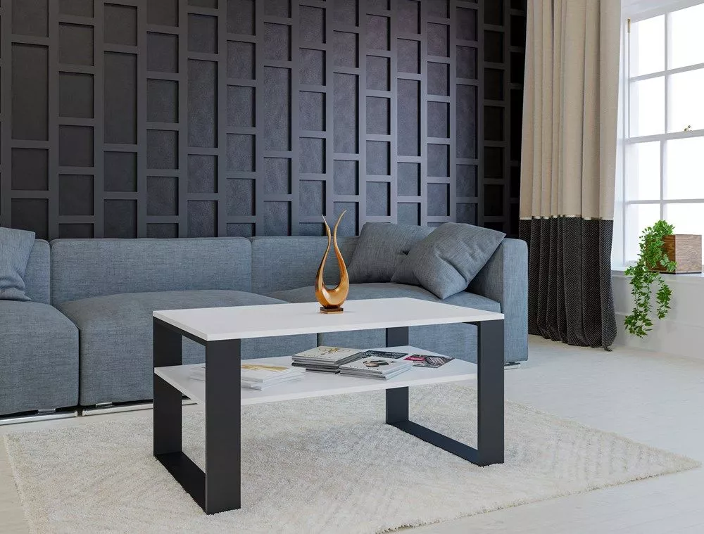 Žurnālgalds Modern 1P Korpusa krāsa: balts, · 90 × 58 × 50 cm