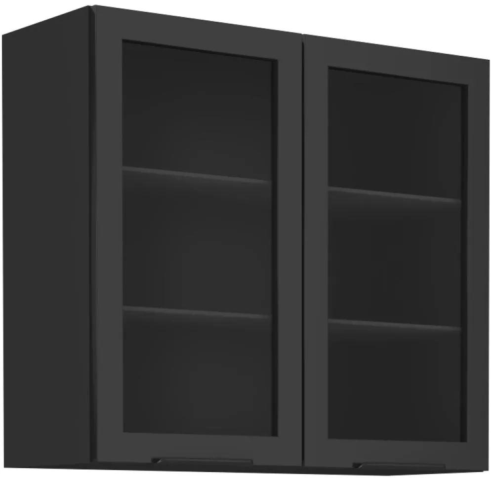Virtuves skapis Arona 80 GS 2F · Melns