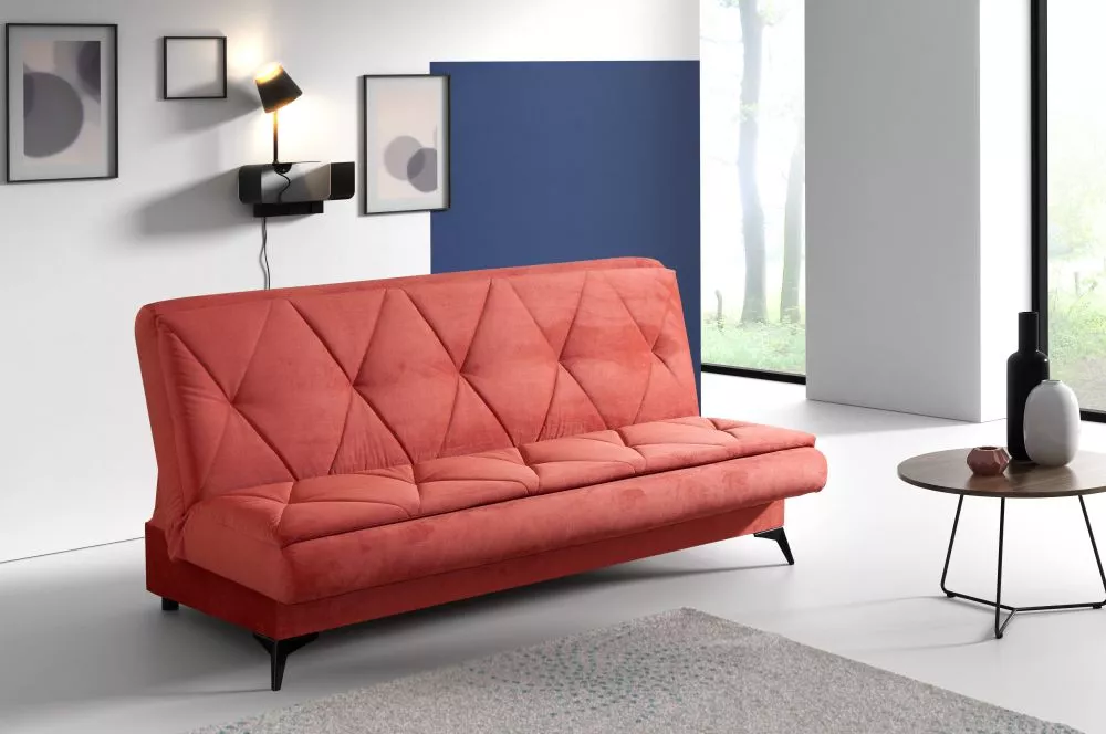 Dīvāns Twingo standard · Rozā · 95 × 200 × 91 cm