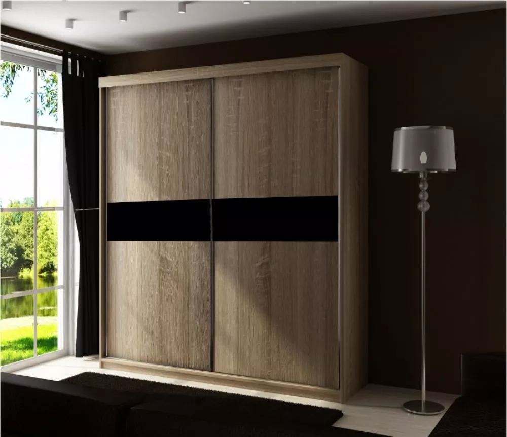Skapis Top 4 ar LED · Ozols sonoma · 150 × 62 × 200 cm