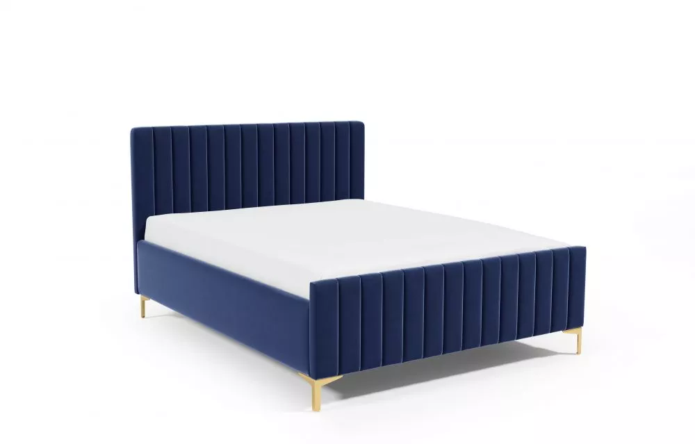 Gulta PK25 ar stelāžu Guļamvietas platums: 120 cm, Guļamvietas garums: 200 cm, stelāžas tips: metāla, · Zils · 138 × 222