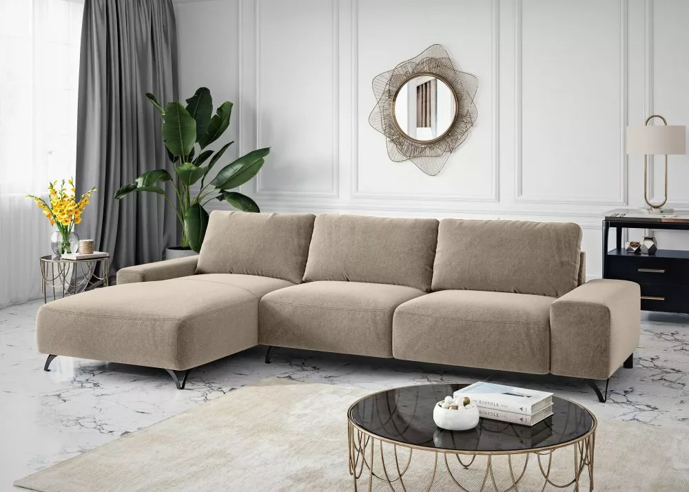 Dīvāns Falco Standard · Kapučino · 179 × 317 × 87 cm