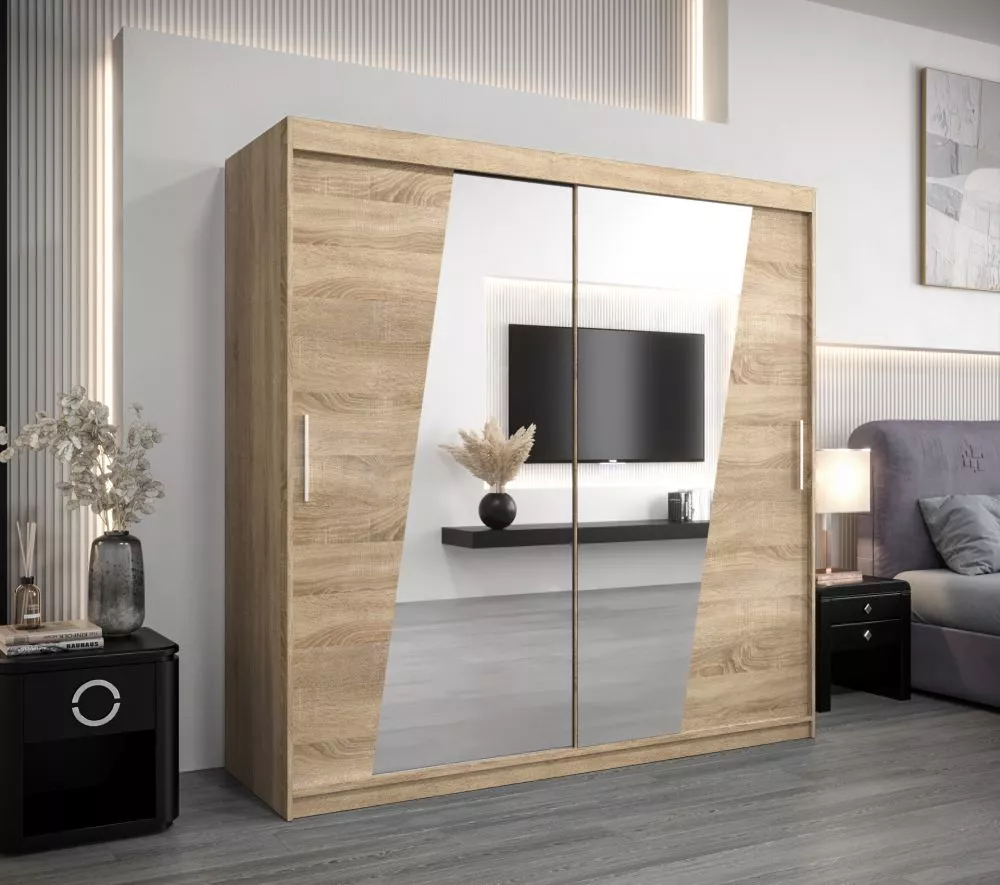 Skapis Rhomb · Sonoma · 200 × 62 × 200 cm