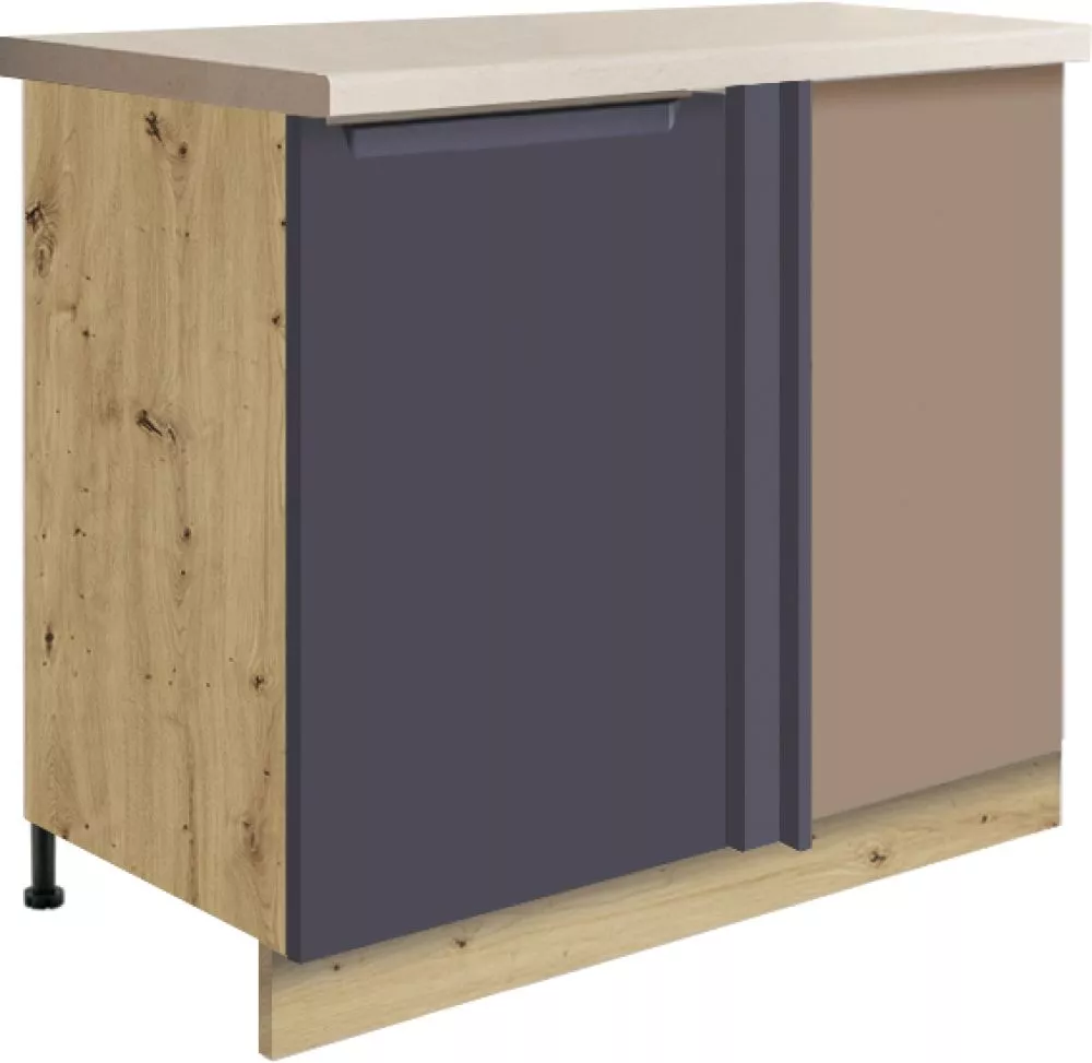 Virtuves skapis Glamour 24D-25D Puse: kreisā,