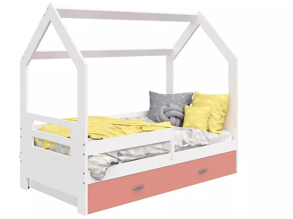 Bērnu gulta Domek D3-B ar stelāžu Guļamvietas platums: 80 cm, Guļamvietas garums: 160 cm, · 87 × 164 × 144 cm