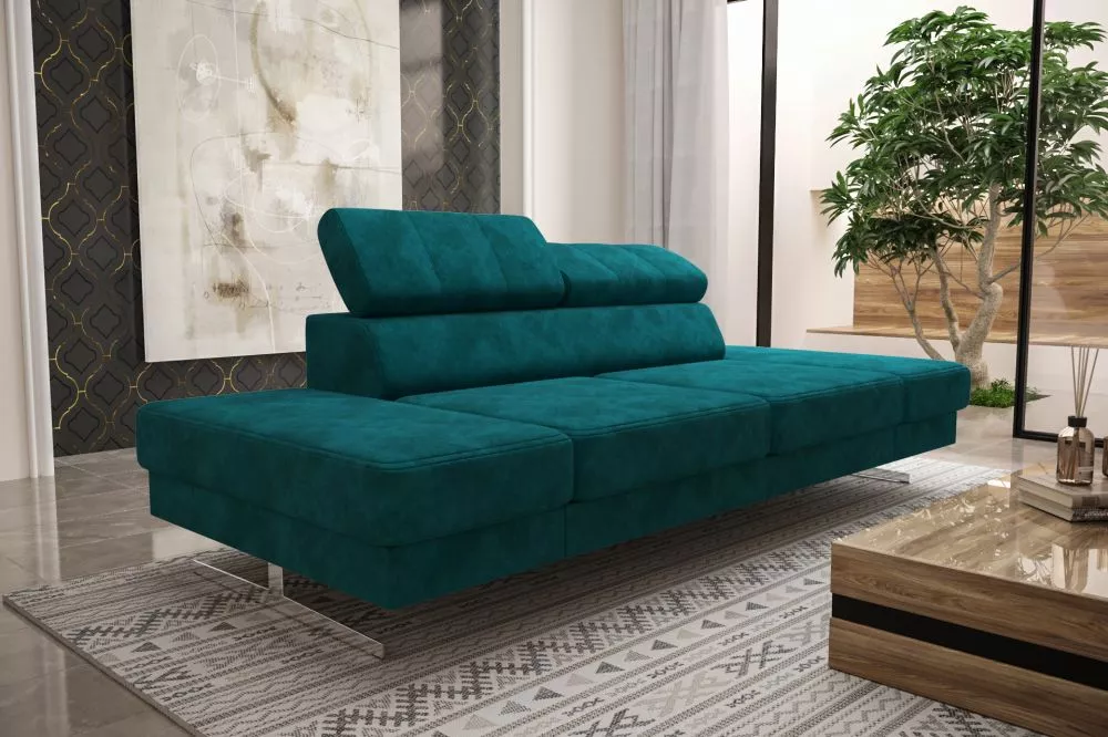 Dīvāns Emporio 2 Sofa Standard · Tirkīzs · 100 × 250 × 79 cm