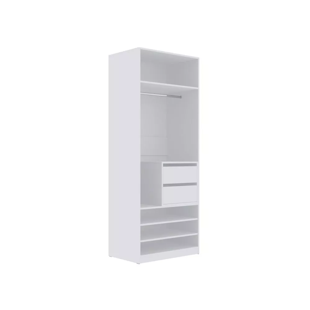 Skapis Tres Set 8 · Balts · 80 × 51 × 206 cm