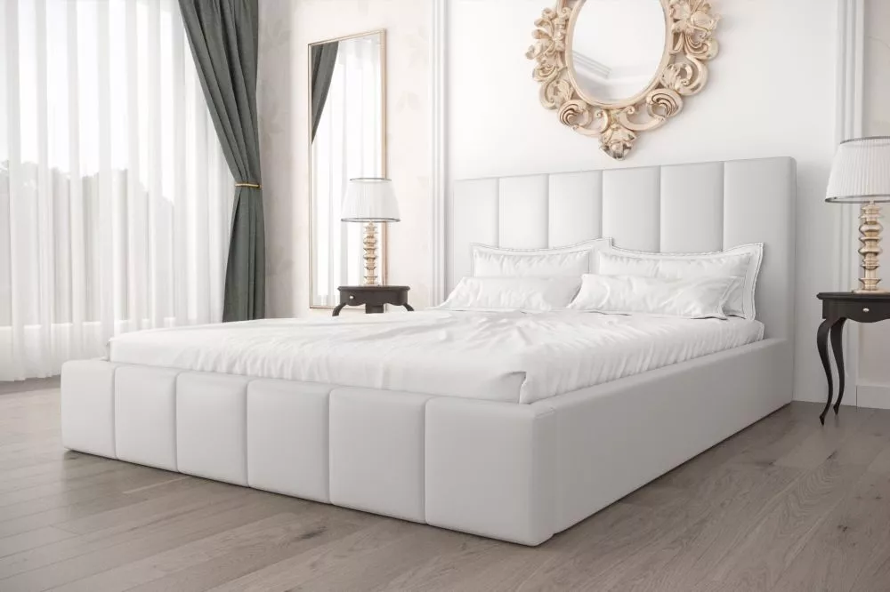 Gulta Rado Standard ar stelāžu Guļamvietas platums: 160 cm, Guļamvietas garums: 200 cm, stelāžas tips: koka, · Balts · 1