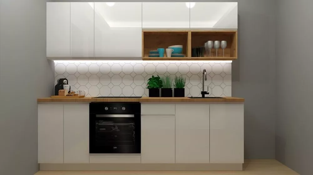 Virtuves komplekts Sole 240 Gloss Materiāls : MDF + LKSP plātne,