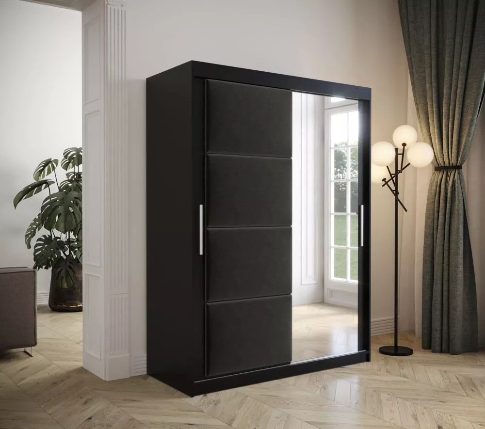 Skapis Tapi Black · 150 × 62 × 200 cm
