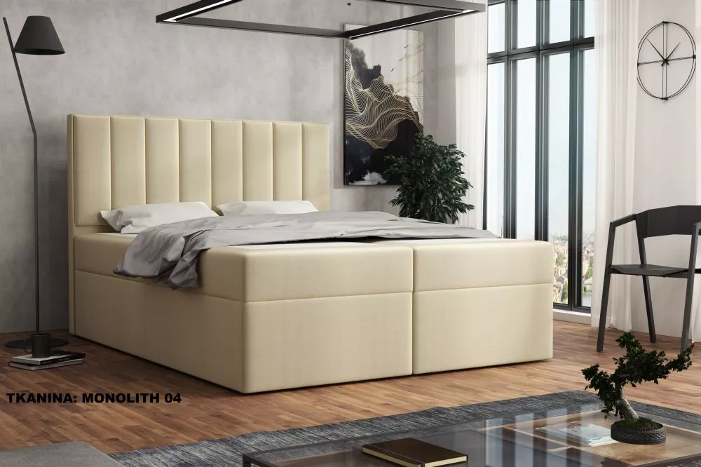Gulta Silmo Standard Guļamvietas platums: 140 cm, Guļamvietas garums: 200 cm, · Krēma · 142 × 210 × 120 cm