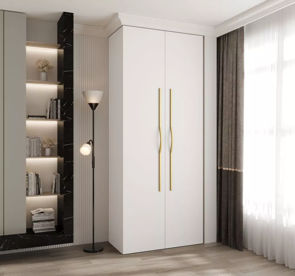 Skapis Como 2 · Balts · 100 × 50 × 245.5 cm
