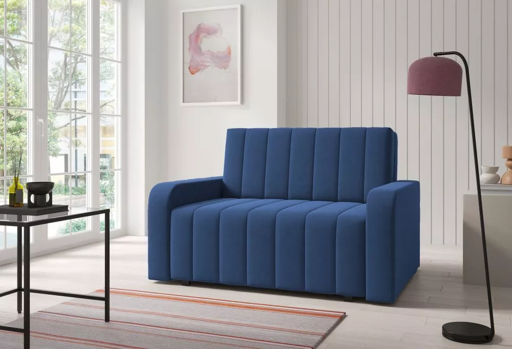Mīksts krēsls Marko 2 standard Sēdvietas dziļums: 60 cm, · Zils · 135 × 97 × 85 cm
