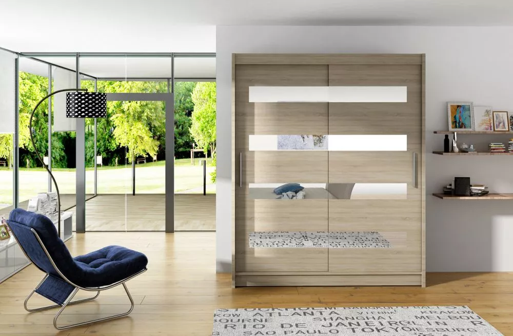 Skapis Baltic · Sonoma · 150 × 58 × 200 cm