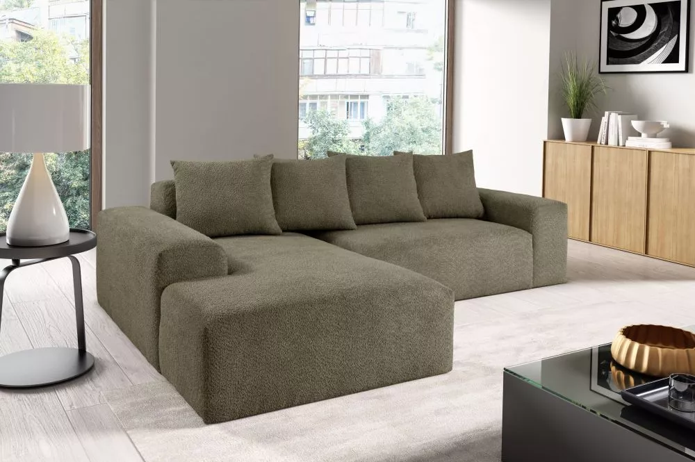 Dīvāns Modullo L Plus Standard · Tumši brūns · 190 × 254 × 70 cm