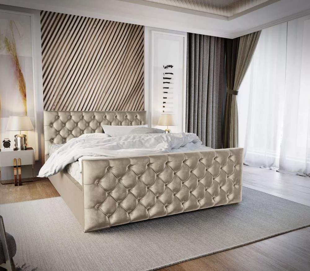 Gulta Vogue Premium Standard ar stelāžu Guļamvietas platums: 160 cm, Guļamvietas garums: 200 cm, stelāžas tips: koka, · 