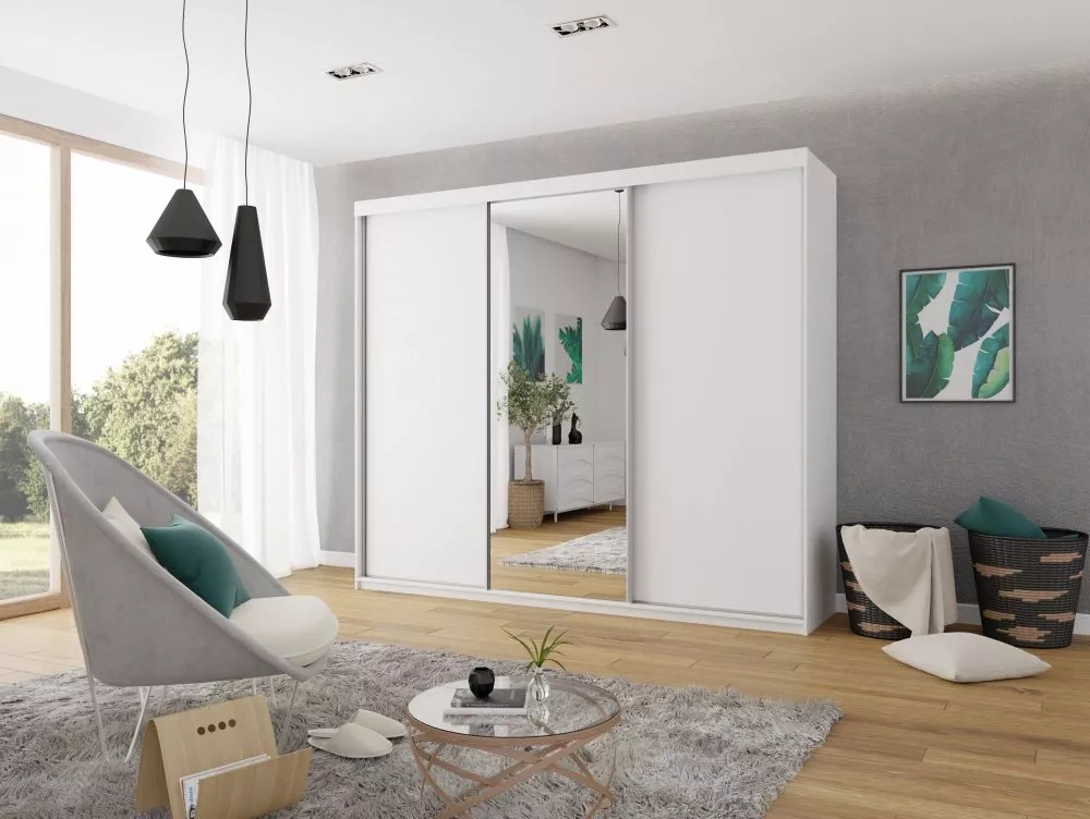 Skapis Top 23 ar LED · Balts · 250 × 62 × 200 cm