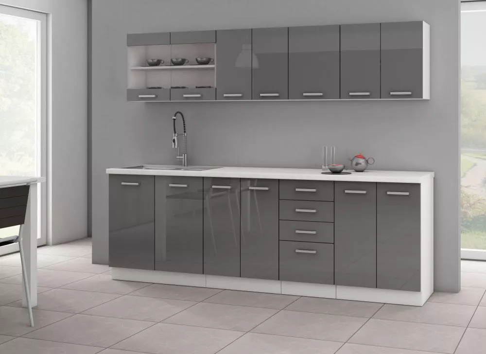 Virtuves komplekts Sonia Gloss 2 Materiāls : lamināts + PVH,