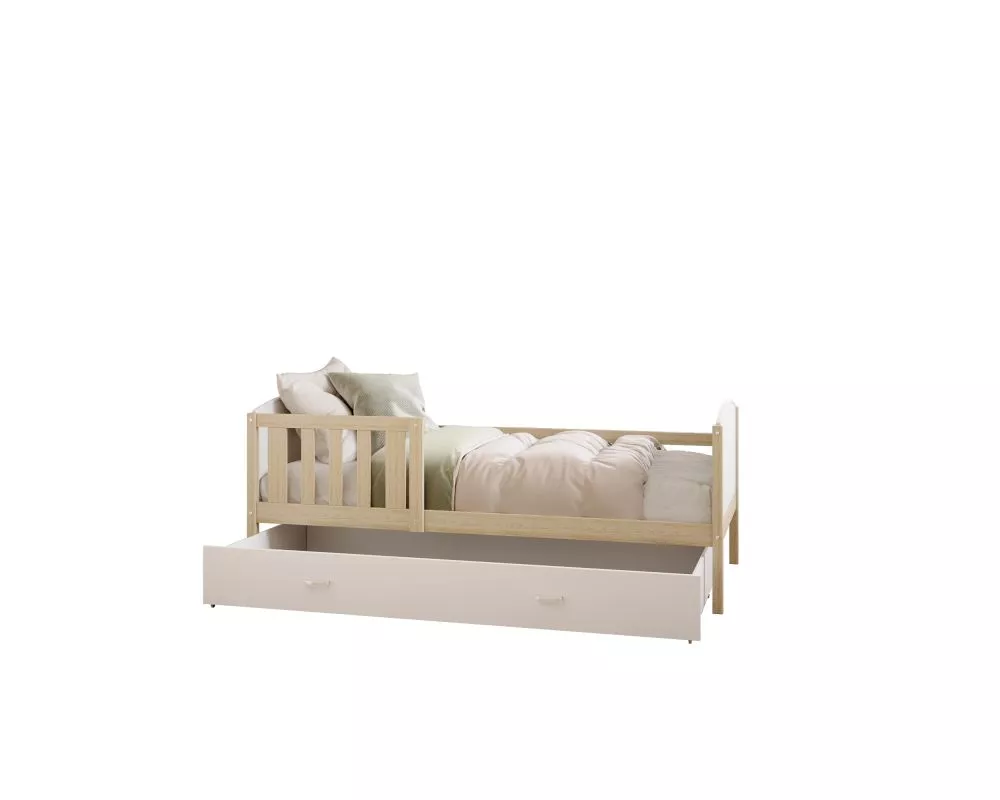 Bērnu gulta Tami P 90x200 ar stelāžu Guļamvietas platums: 90 cm, Guļamvietas garums: 200 cm, · 96 × 208 × 74 cm
