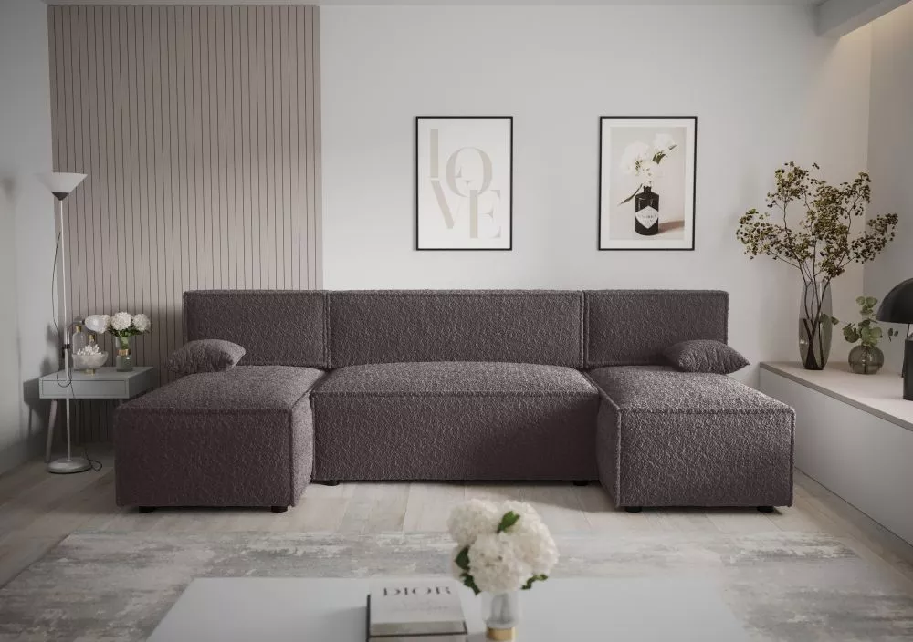 Dīvāns Mira U Anthology Standard · Grafīts · 140 × 271 × 90 cm