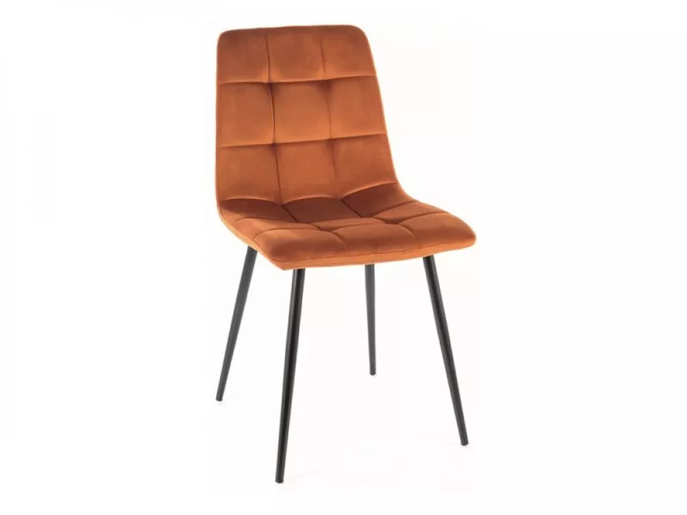 Krēsls Mila Velvet · Oranžs · 86 × 45 × 41 cm