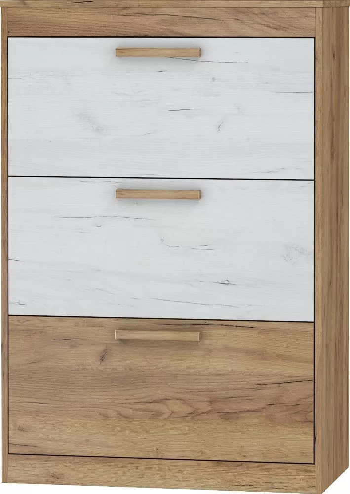 Kumode Maximus MXS 39 · Zelts ozols + balts ozols · 80 × 41.4 × 118.9 cm